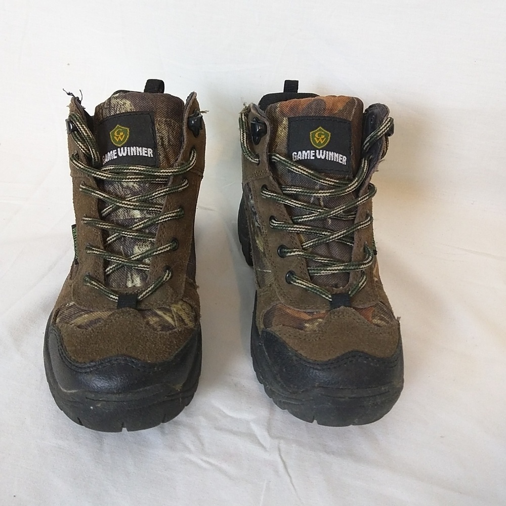 Game Winner Kids Camo Lace Up Boots